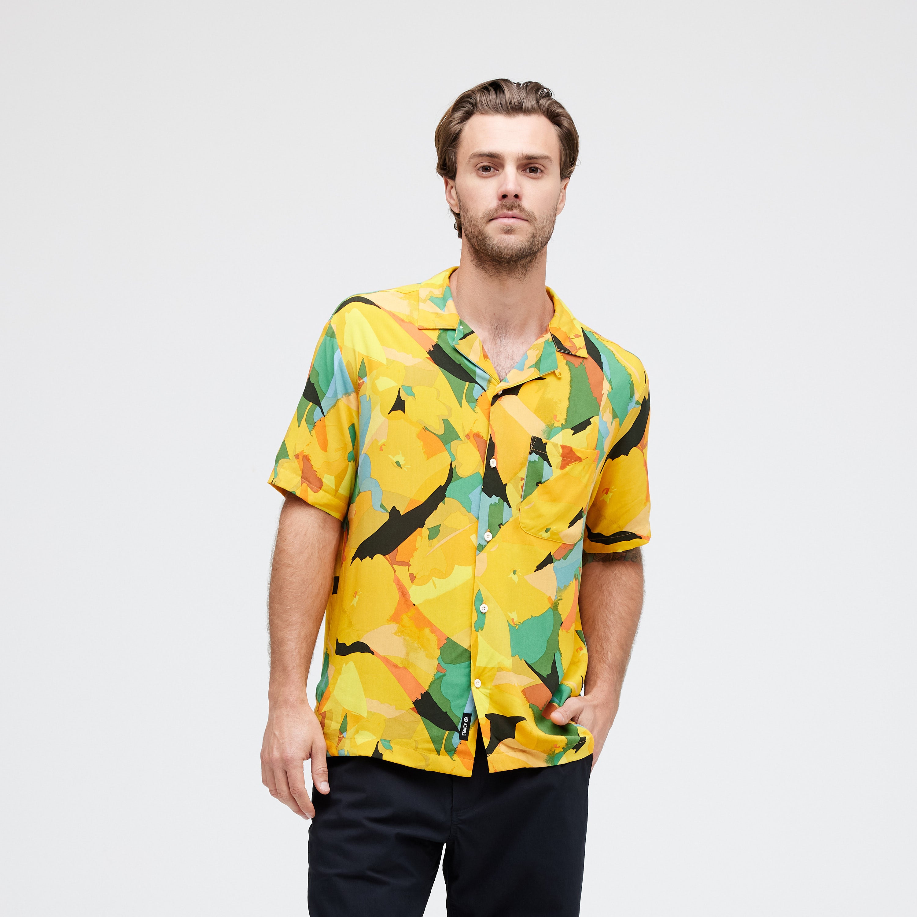 YOTO SS BUTTON UP-TROPICAL-【MEN'S】