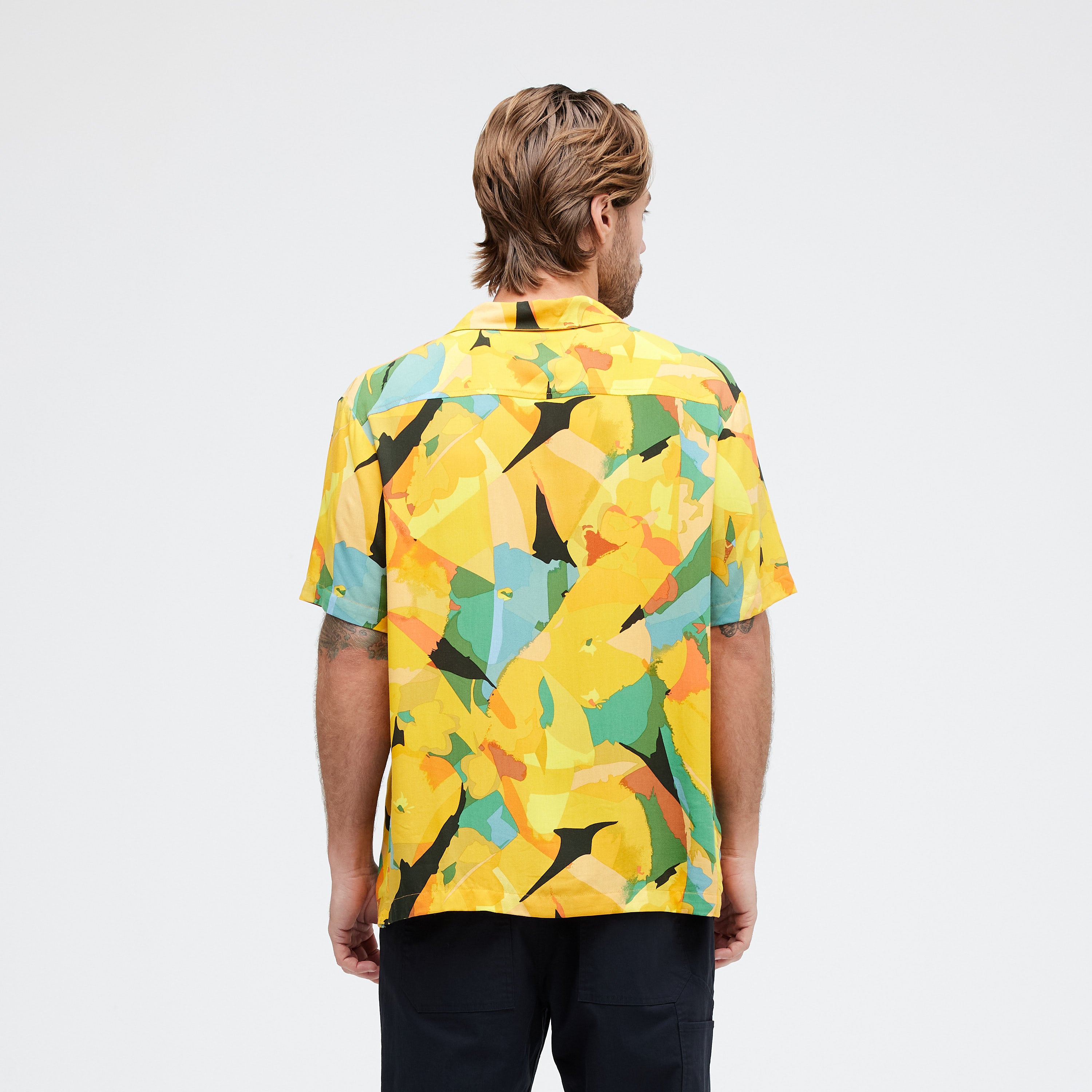 YOTO SS BUTTON UP-TROPICAL-【MEN'S】