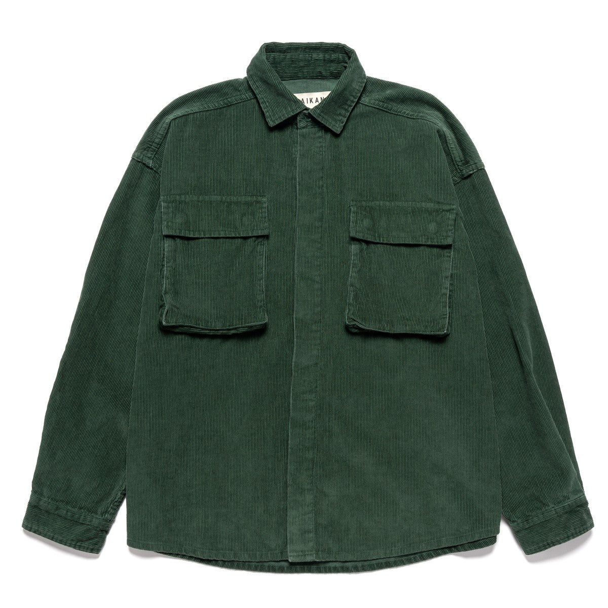 CORDUROY SHIRT JACKET -FOREST GREEN -