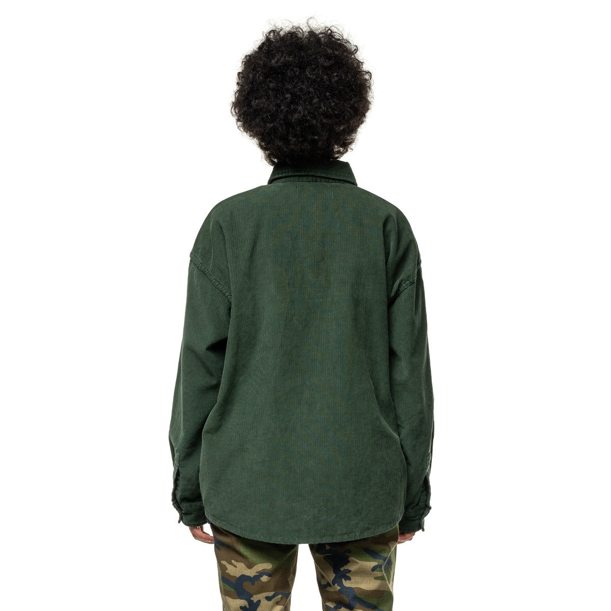 CORDUROY SHIRT JACKET -FOREST GREEN -