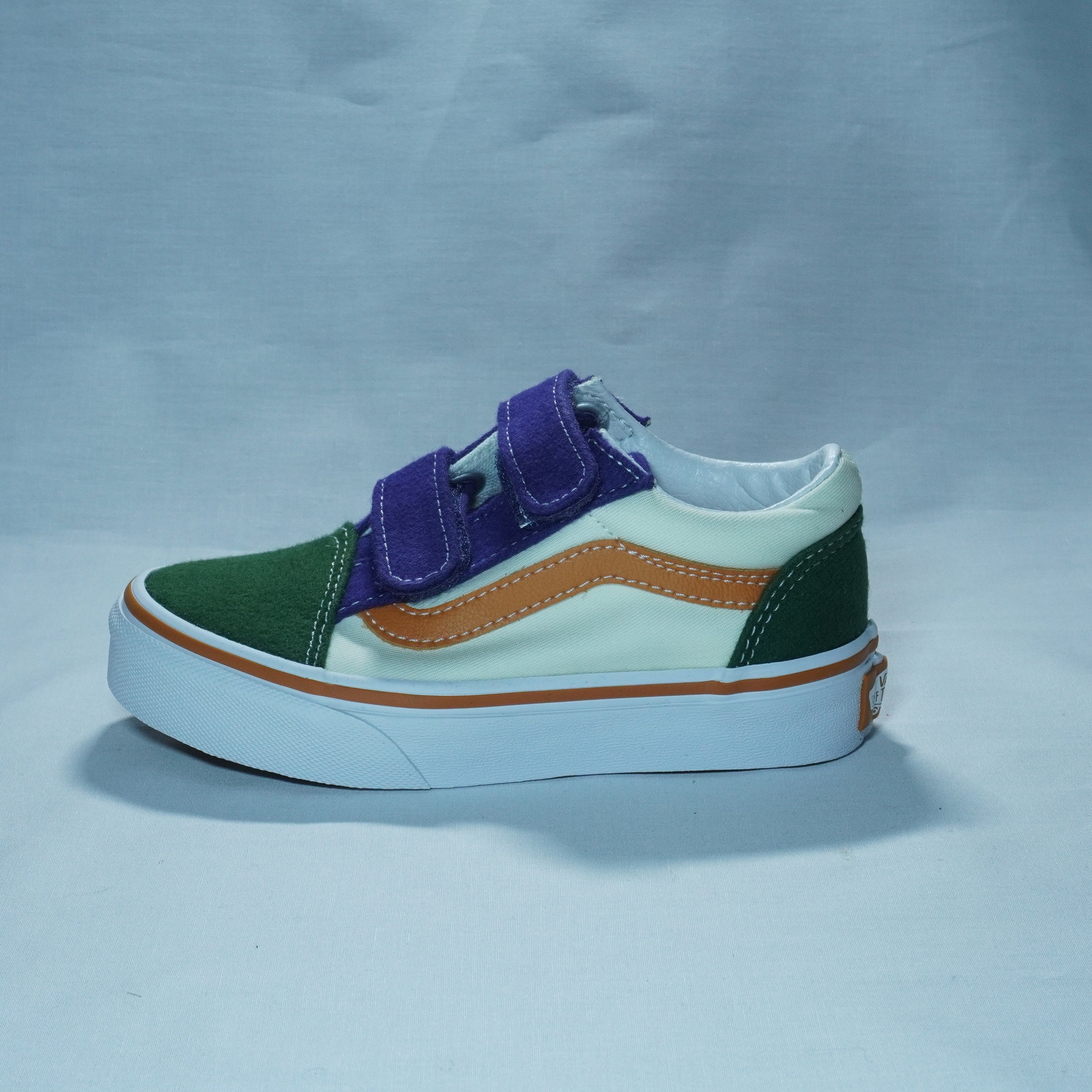 【KID'S】OLD SKOOL V-TWILL BLOCK MULTI/TRUE WHITE-