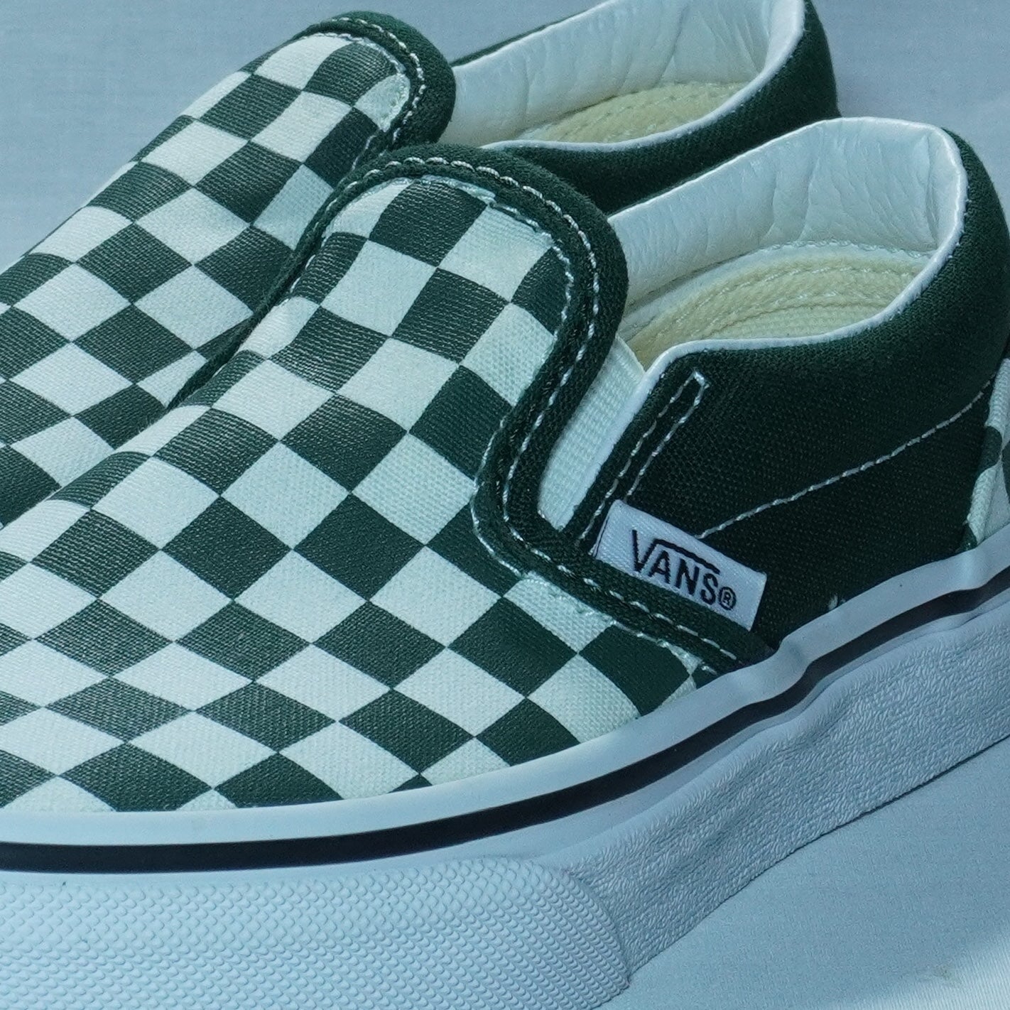 【KID'S】CLASSIC SLIP-ON-COLOR THEORY CHECKERBOARD MOUNTAIN VIEW-