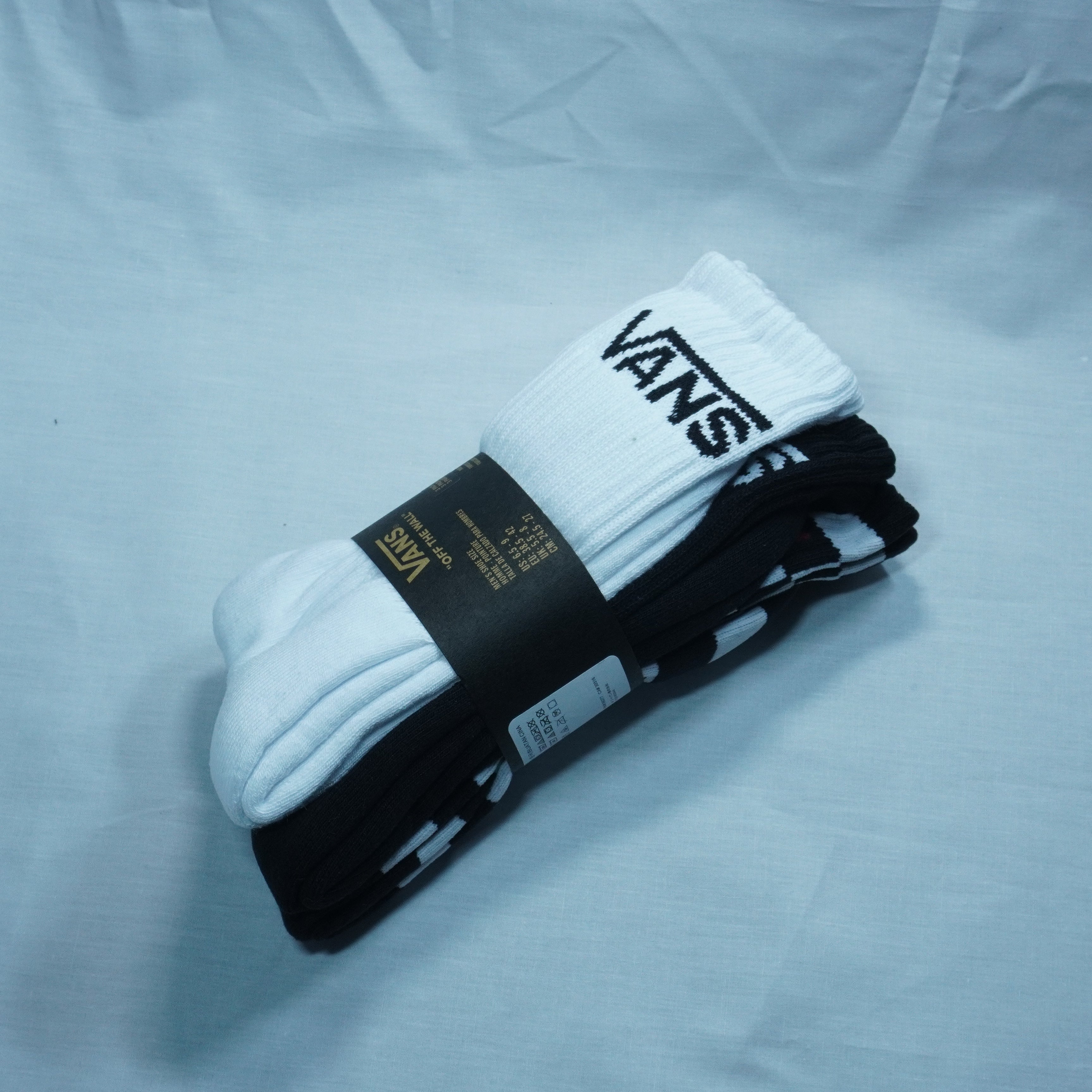 CLASSIC CREW(3PK)-BLACK/WHITE-