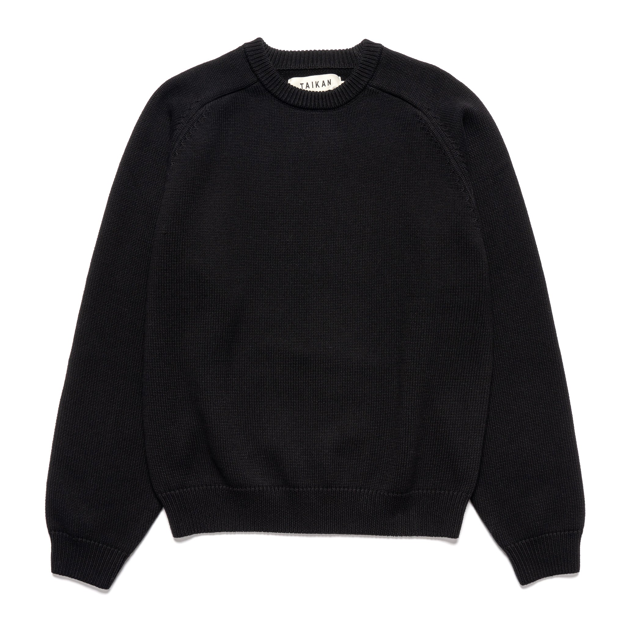 KNIT SWEATER -BLACK-