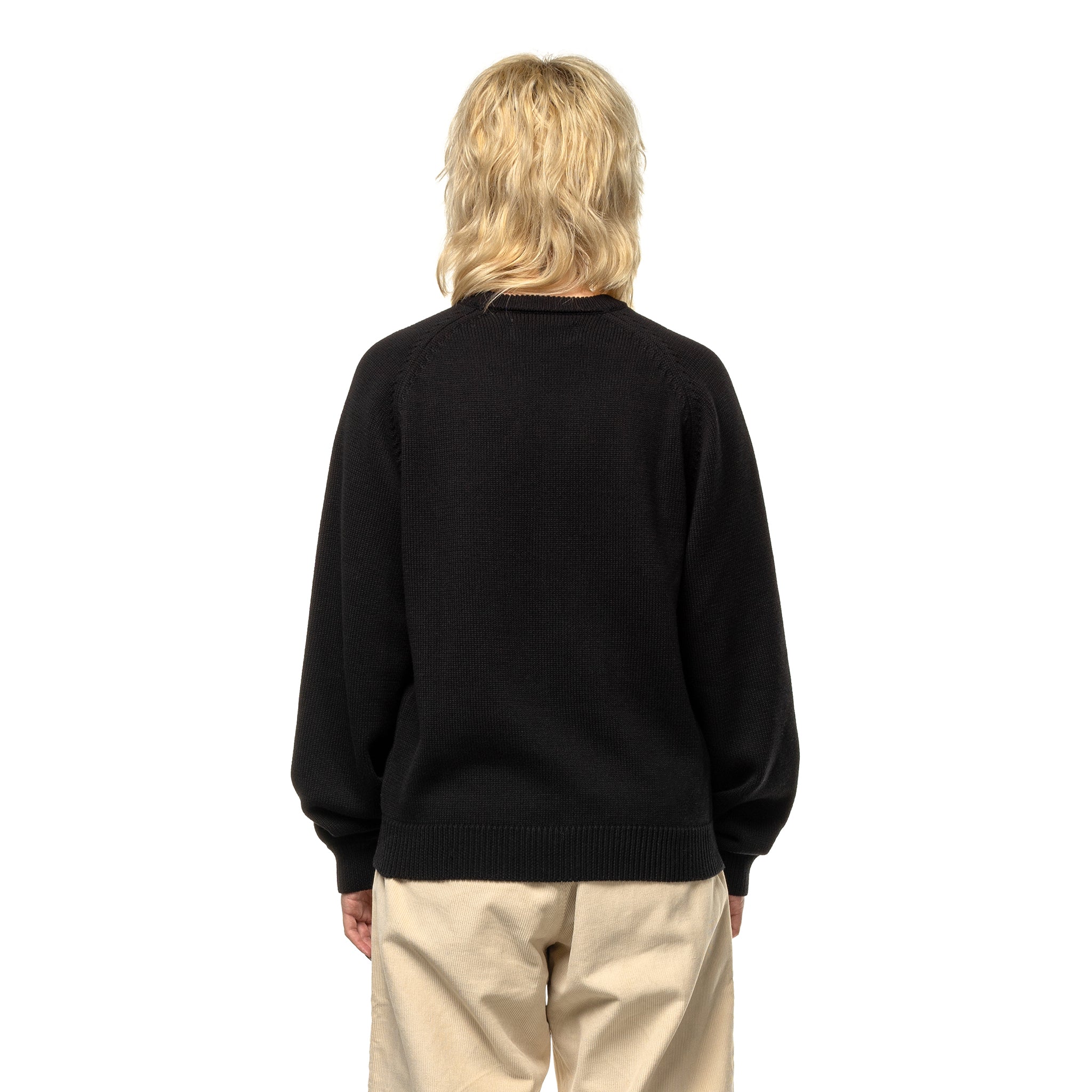 KNIT SWEATER -BLACK-