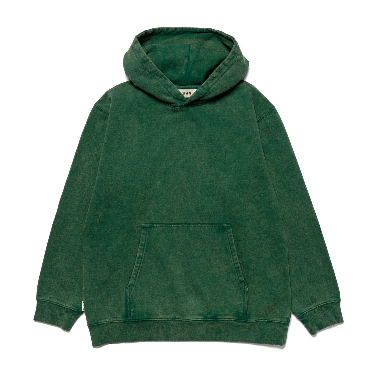 PLAIN HOODIE-FOREST GREEN-
