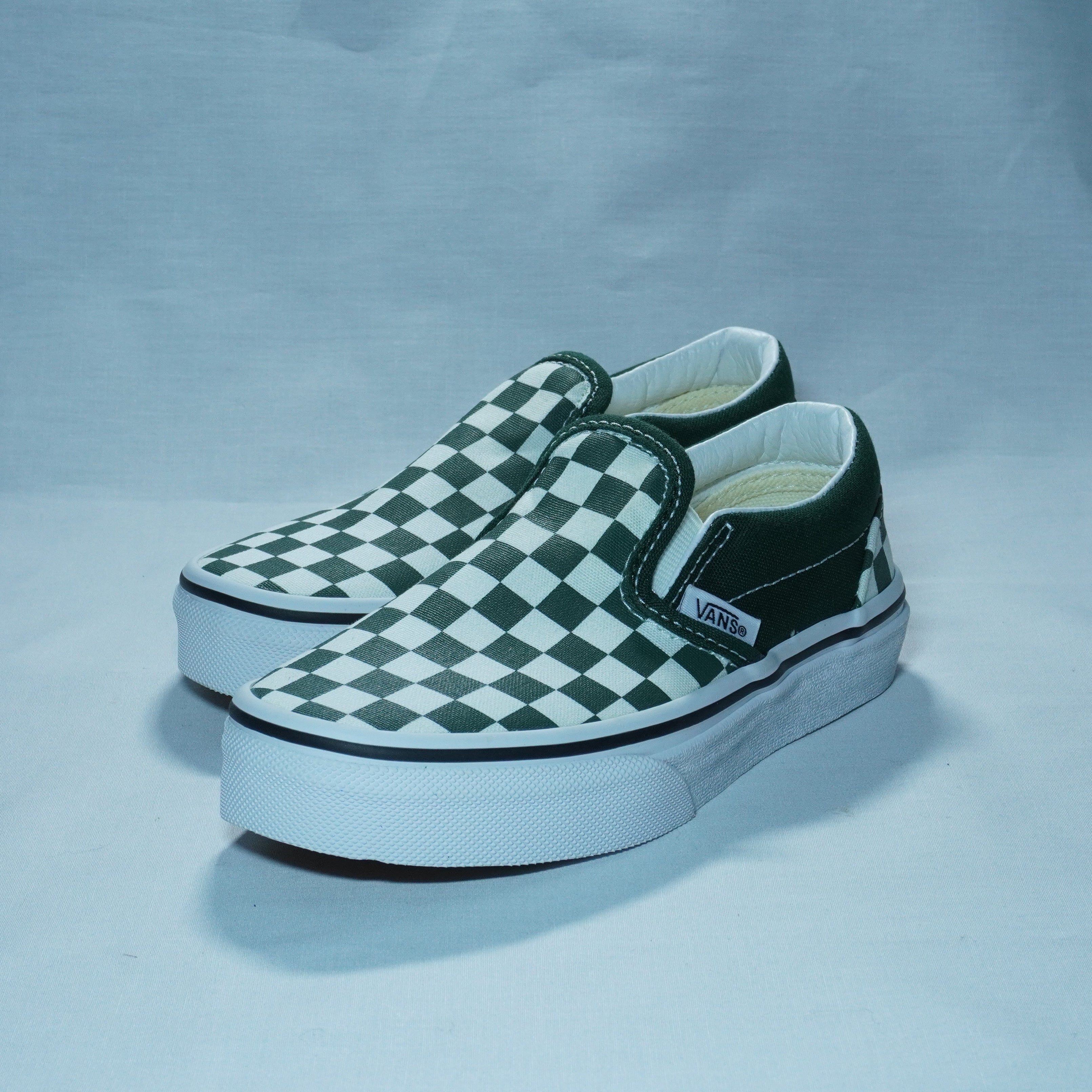 【KID'S】CLASSIC SLIP-ON-COLOR THEORY CHECKERBOARD MOUNTAIN VIEW-